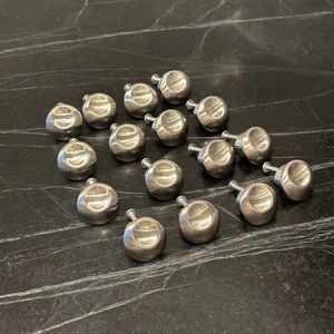 Brushed Nickel Cabinet Knobs - Set of 16